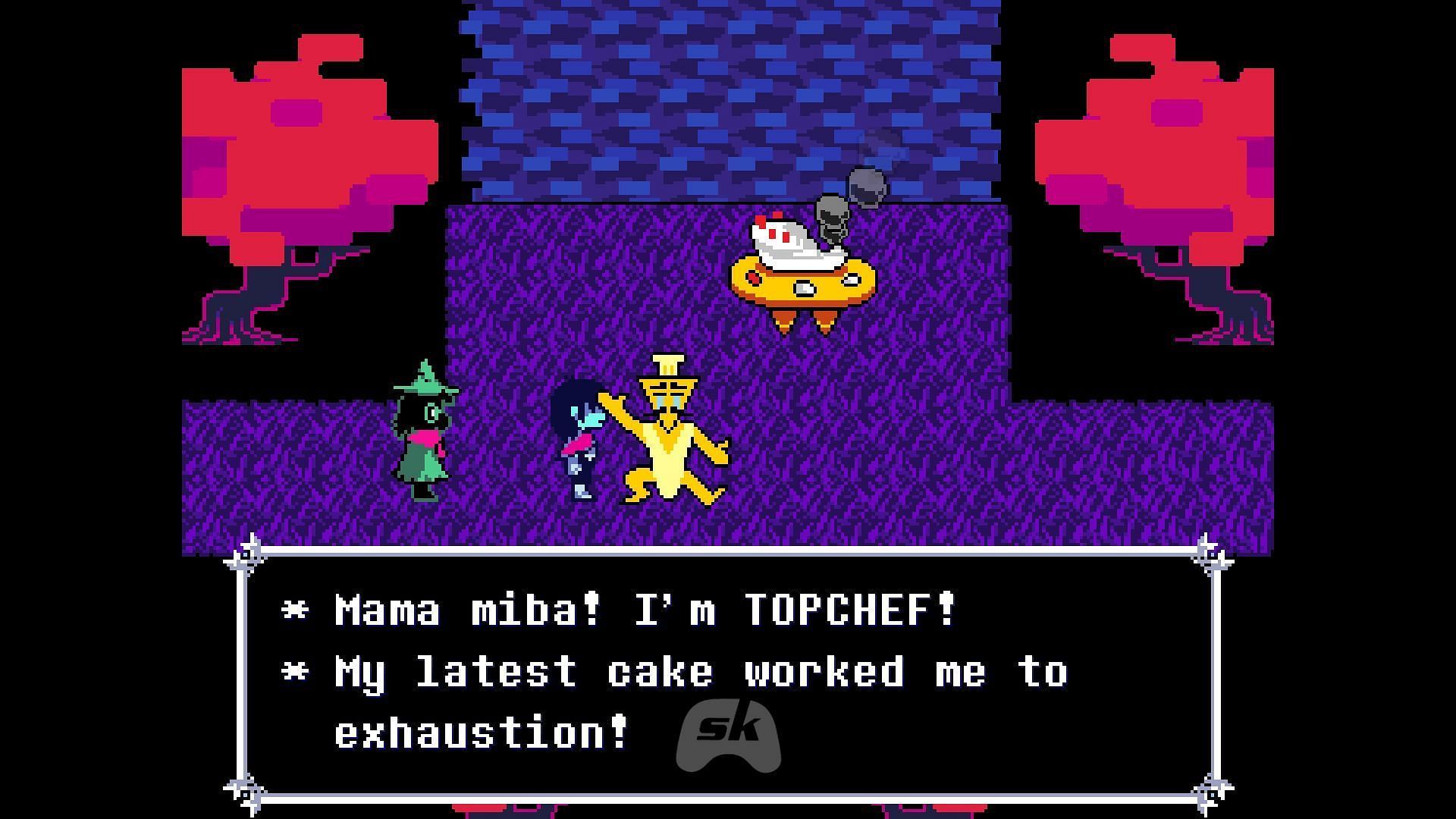 Fixing Top Chef's cake in Deltarune gives you incredible rewards (Image via Sportskeeda Gaming | Toby Fox)